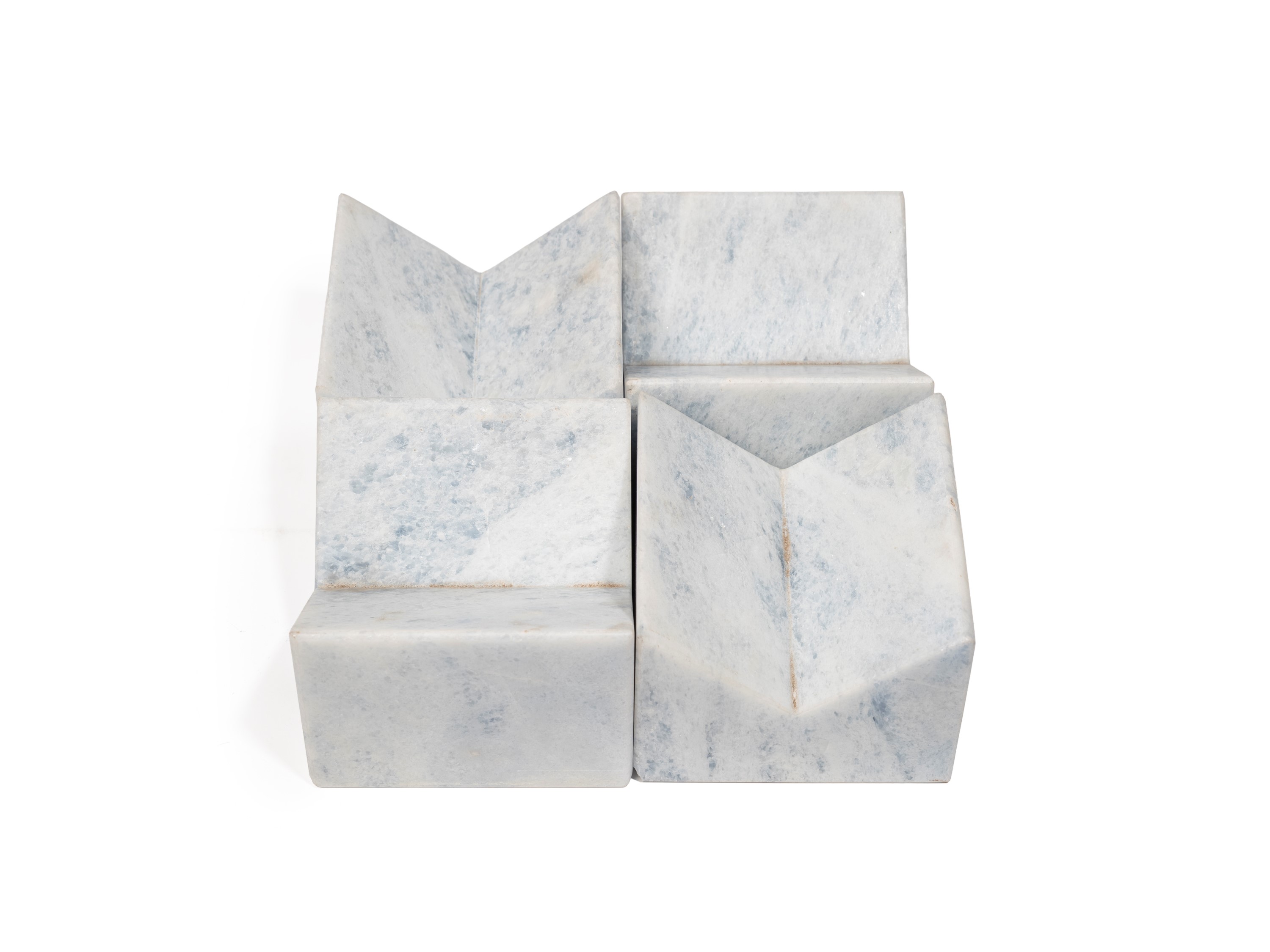 Giulio Lazzotti - Fermo-porte (o fermacarte) modello Petit Granit in marmo grigio
