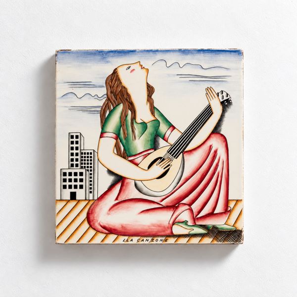 Gio Ponti - 'LA CANZONE' DECORATIVE PLAQUE