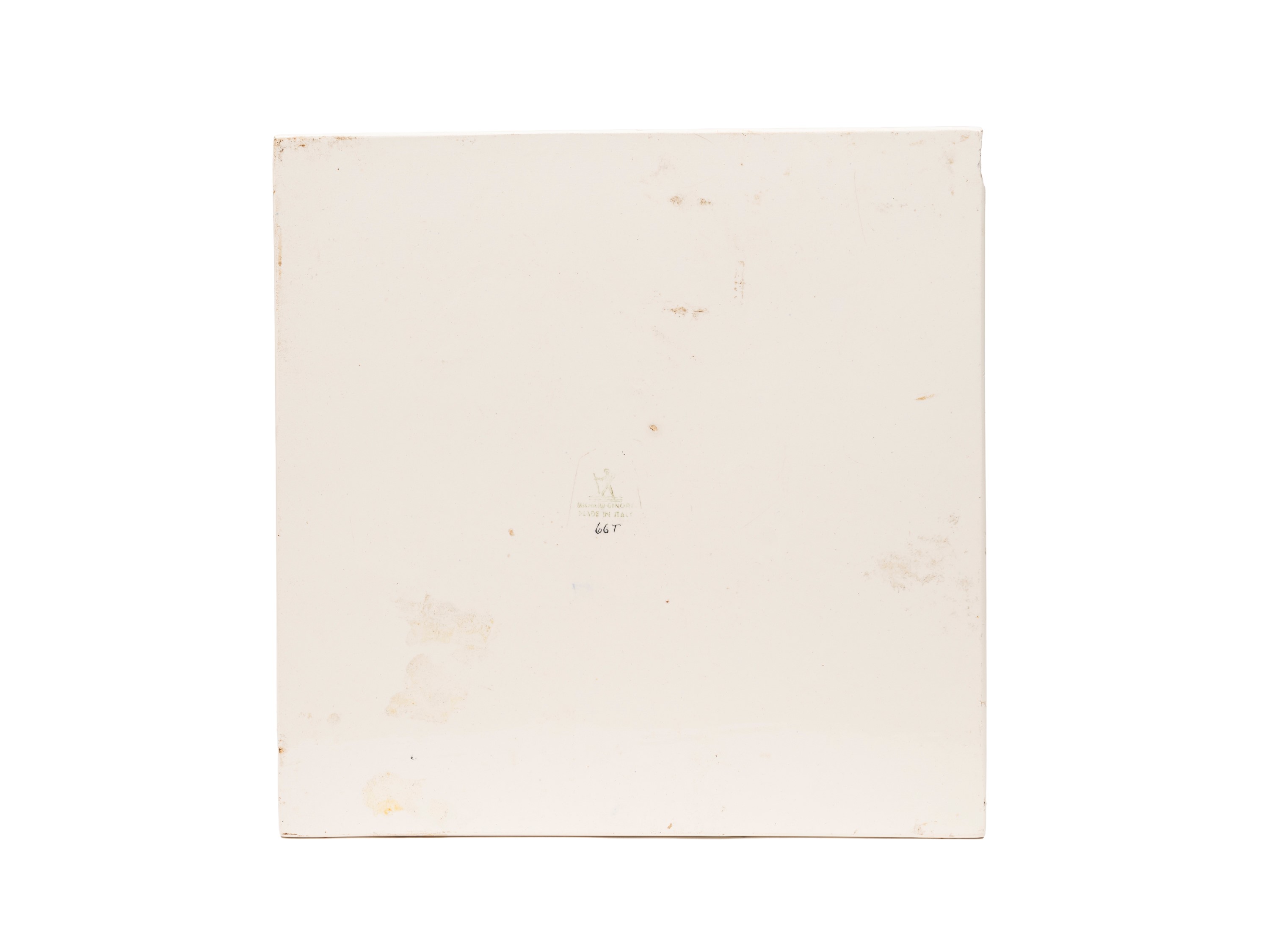 Gio Ponti - Placca decorativa “La canzone”, ceramica smaltata