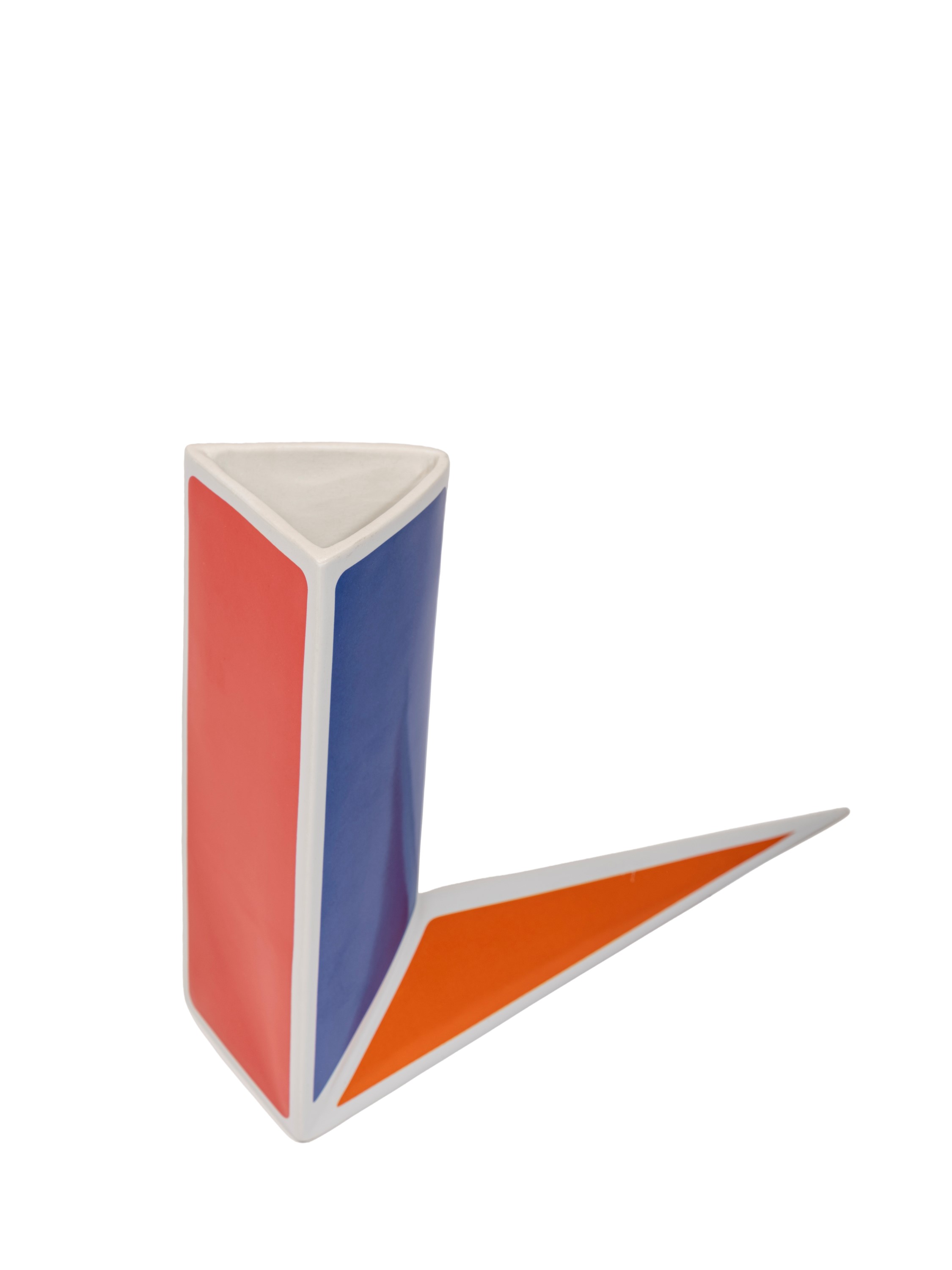 Alessandro Mendini - Vaso umidificatore a punta, ceramica smaltata decorata (anni '90 ca.)