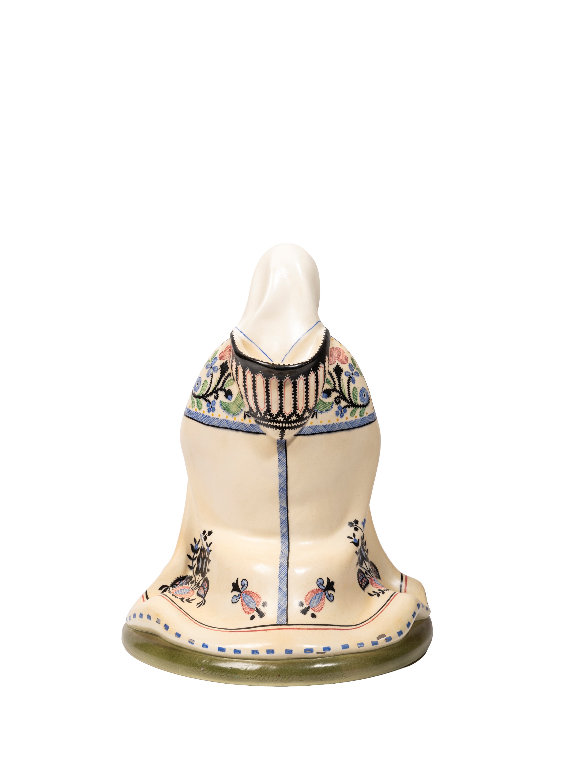 Helen Konig Scavini (per Lenci) - Scultura “Madonna della neve” in terraglia Lenci