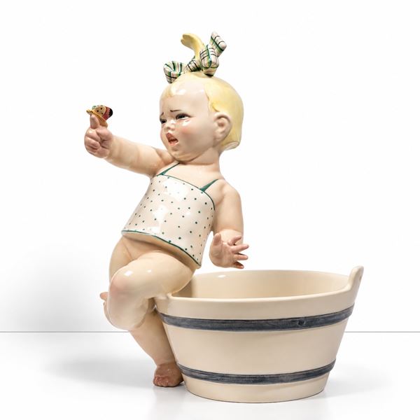 Sandro Vacchetti - "GIRL WITH BUTTERFLY" SCULPTURE