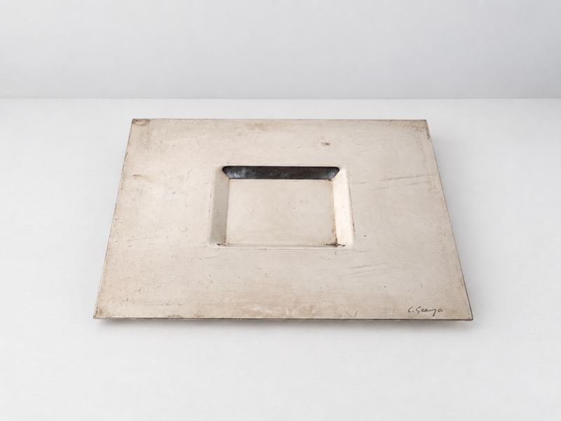 Carlo Scarpa - Centrotavola in metallo argentato