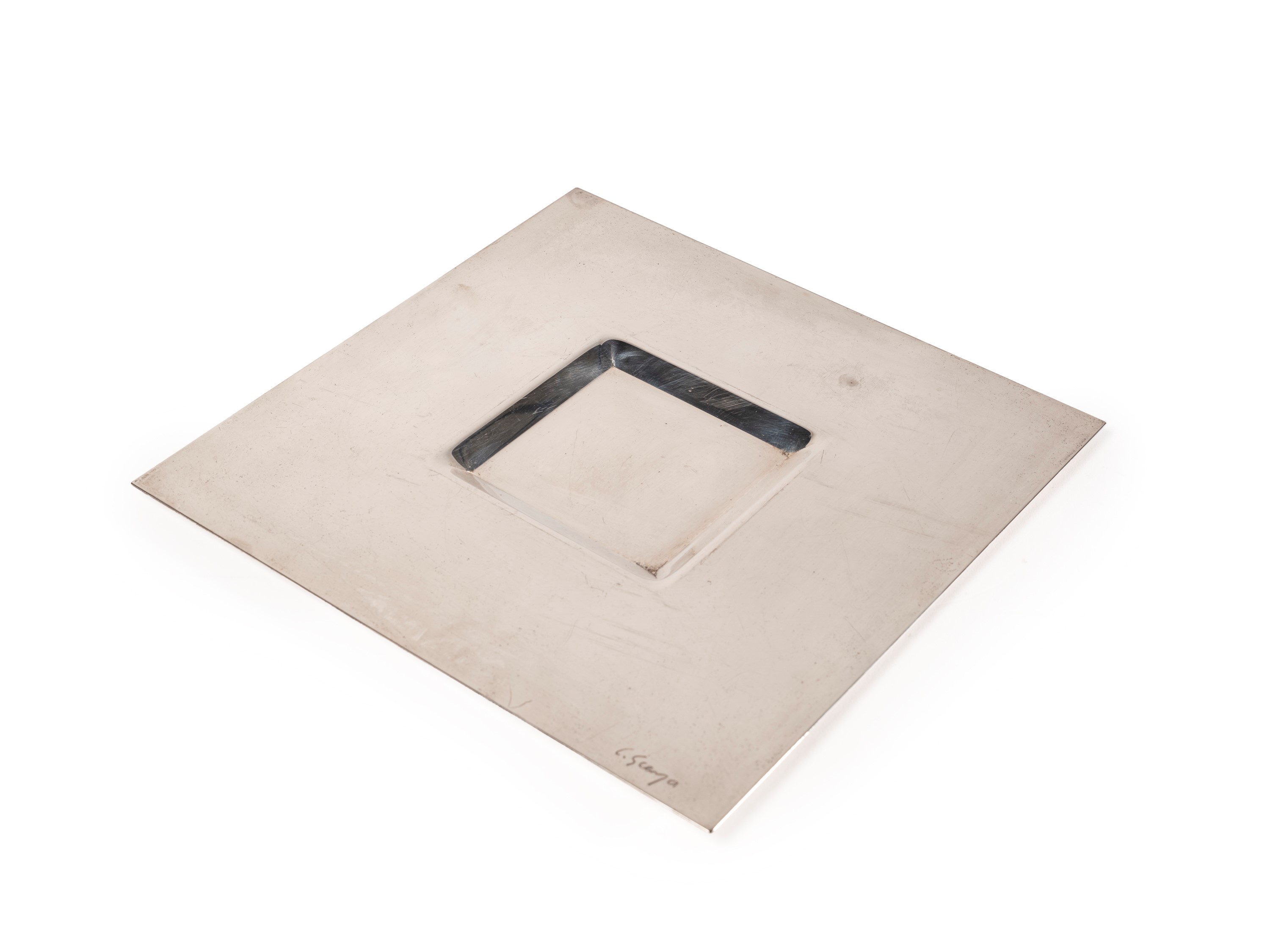 Carlo Scarpa - Centrotavola in metallo argentato