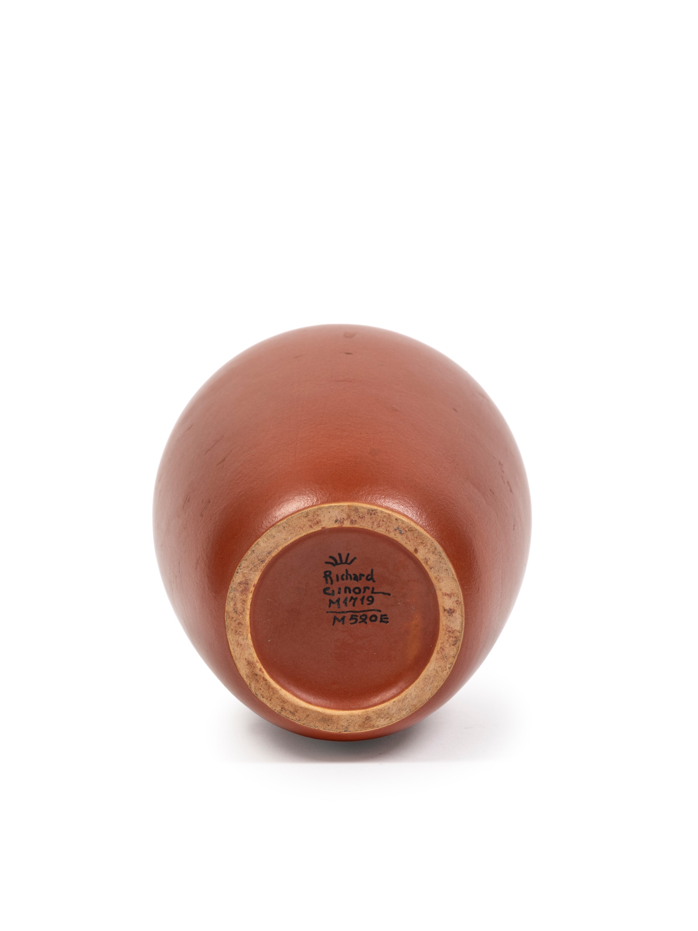 Giovanni Gariboldi - Vaso in ceramica smaltata terracotta (anni '40 ca.)