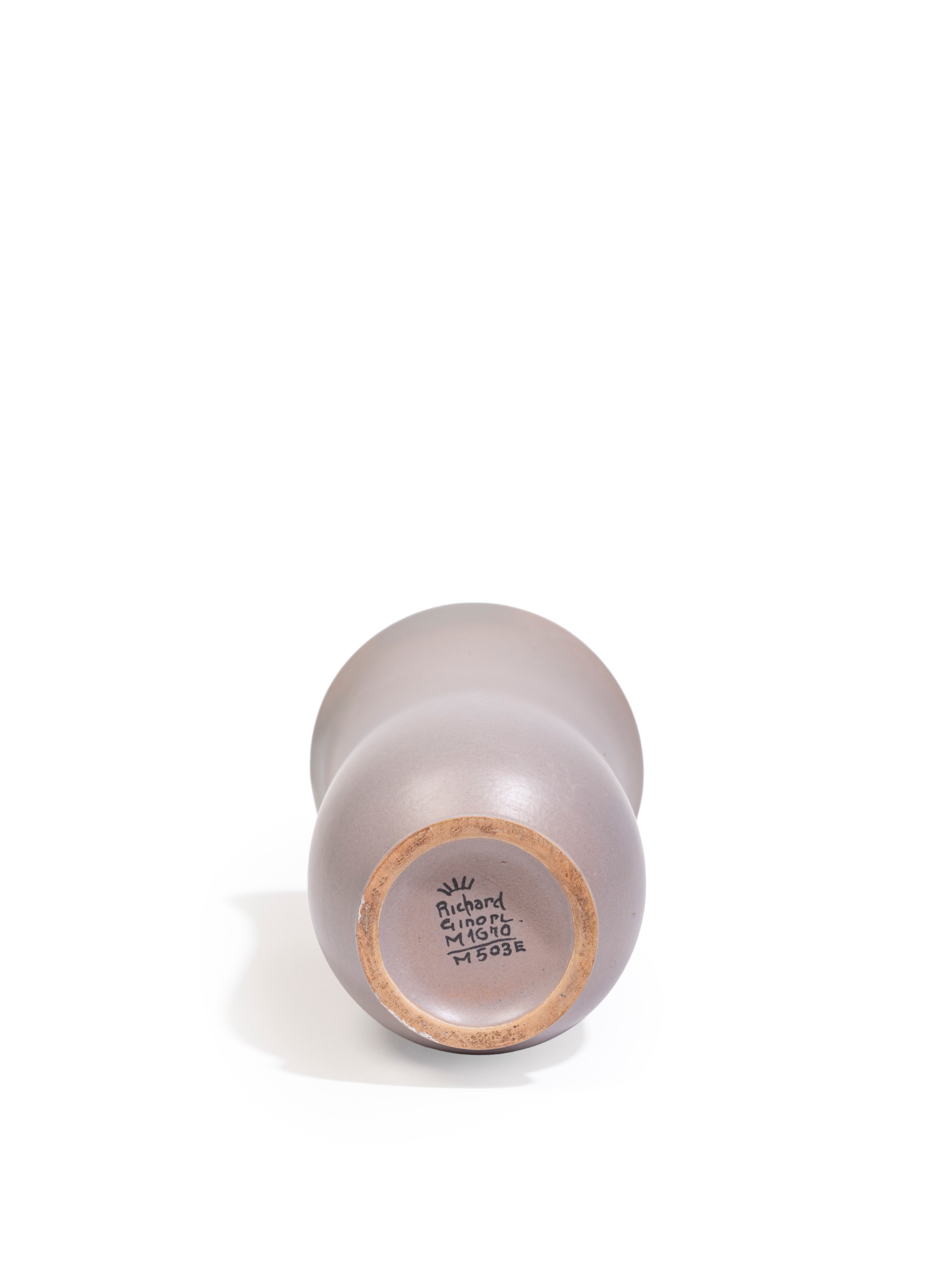 Giovanni Gariboldi - Piccolo vaso in ceramica smaltata grigia