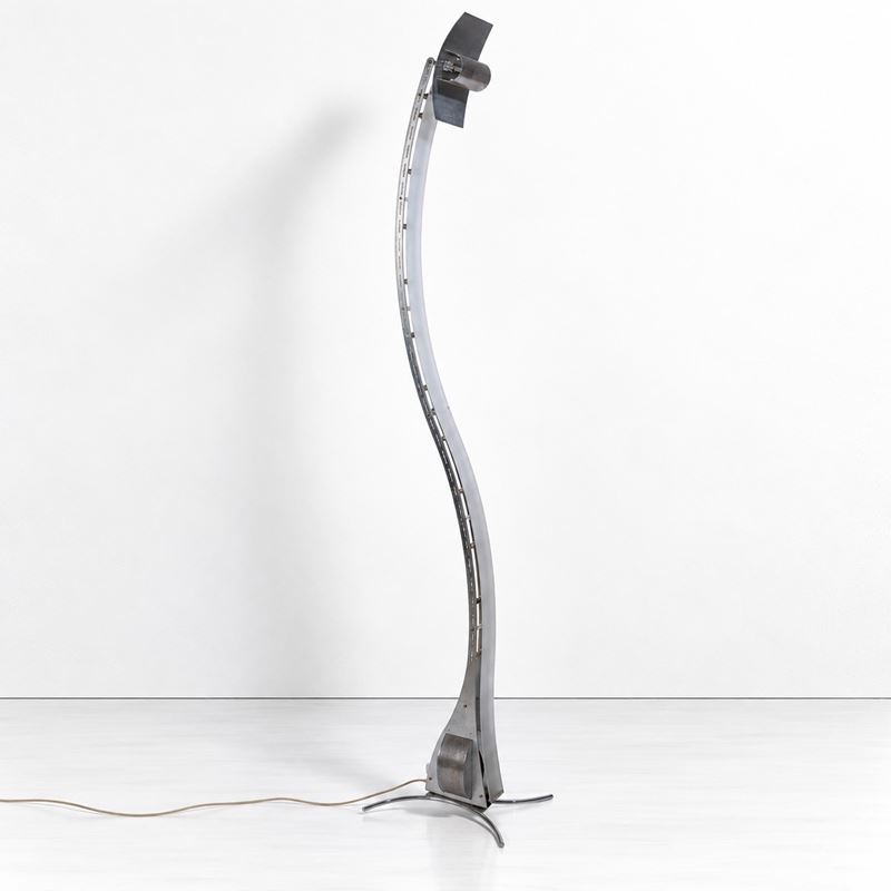 Wn Leuchten - Lampada da terra con diffusore alogeno orientabile
