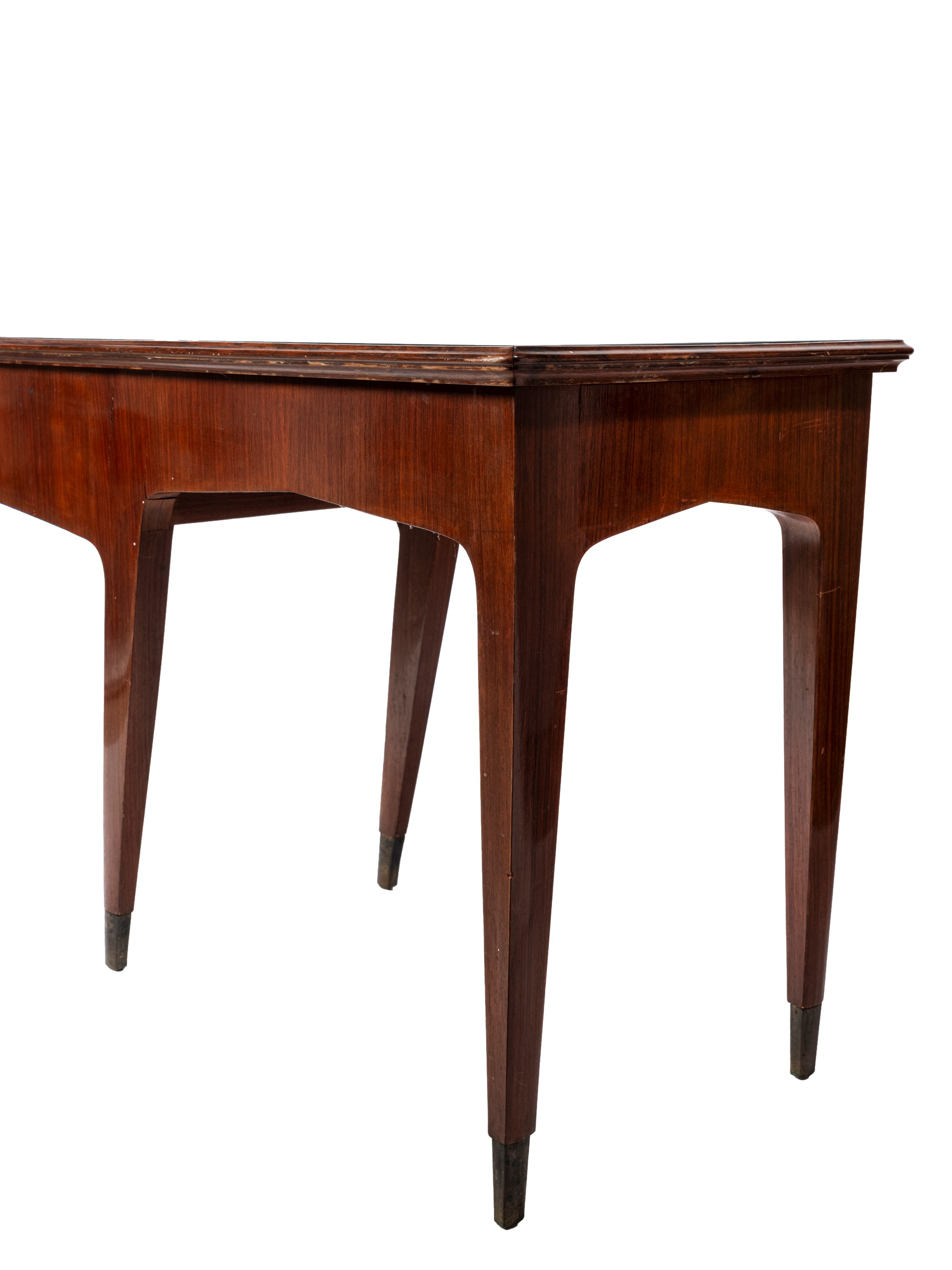 Piccolo scrittoio in legno impiallacciato, anni '50 ca.