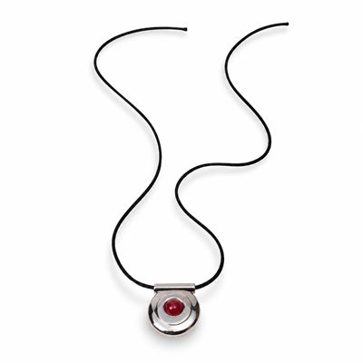 Pendente ES12 in argento 925 e corniola