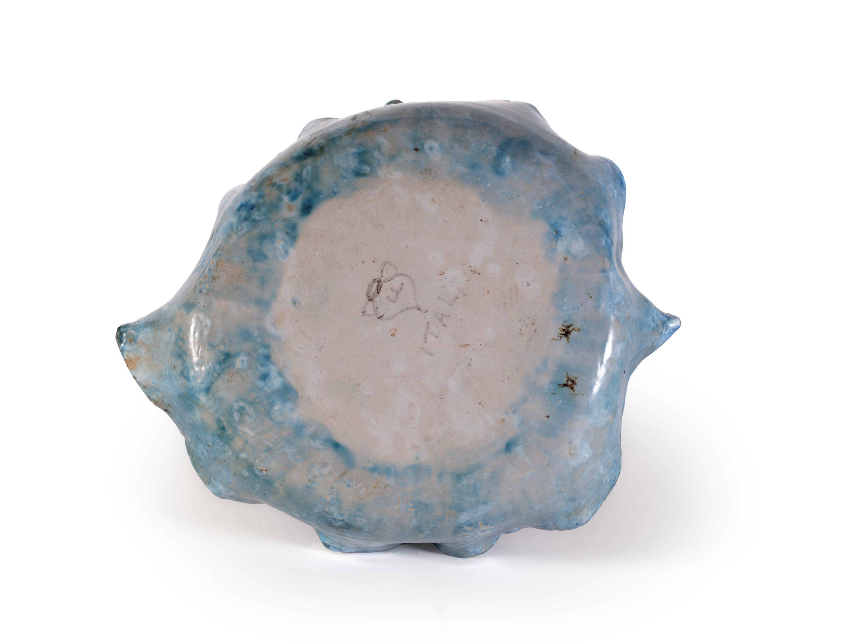 Angelo Ungania - Vaso figurato e ciotola in ceramica smaltata
