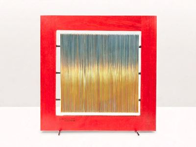 Scultura, legno e metallo, firmata e datata (1963)
