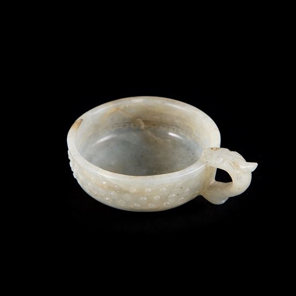 A SMALL JADE CUP