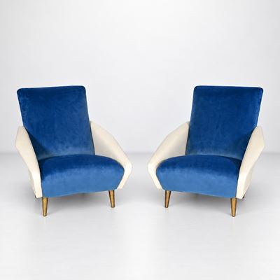 Coppia di poltrone modello 807 “Distex”
