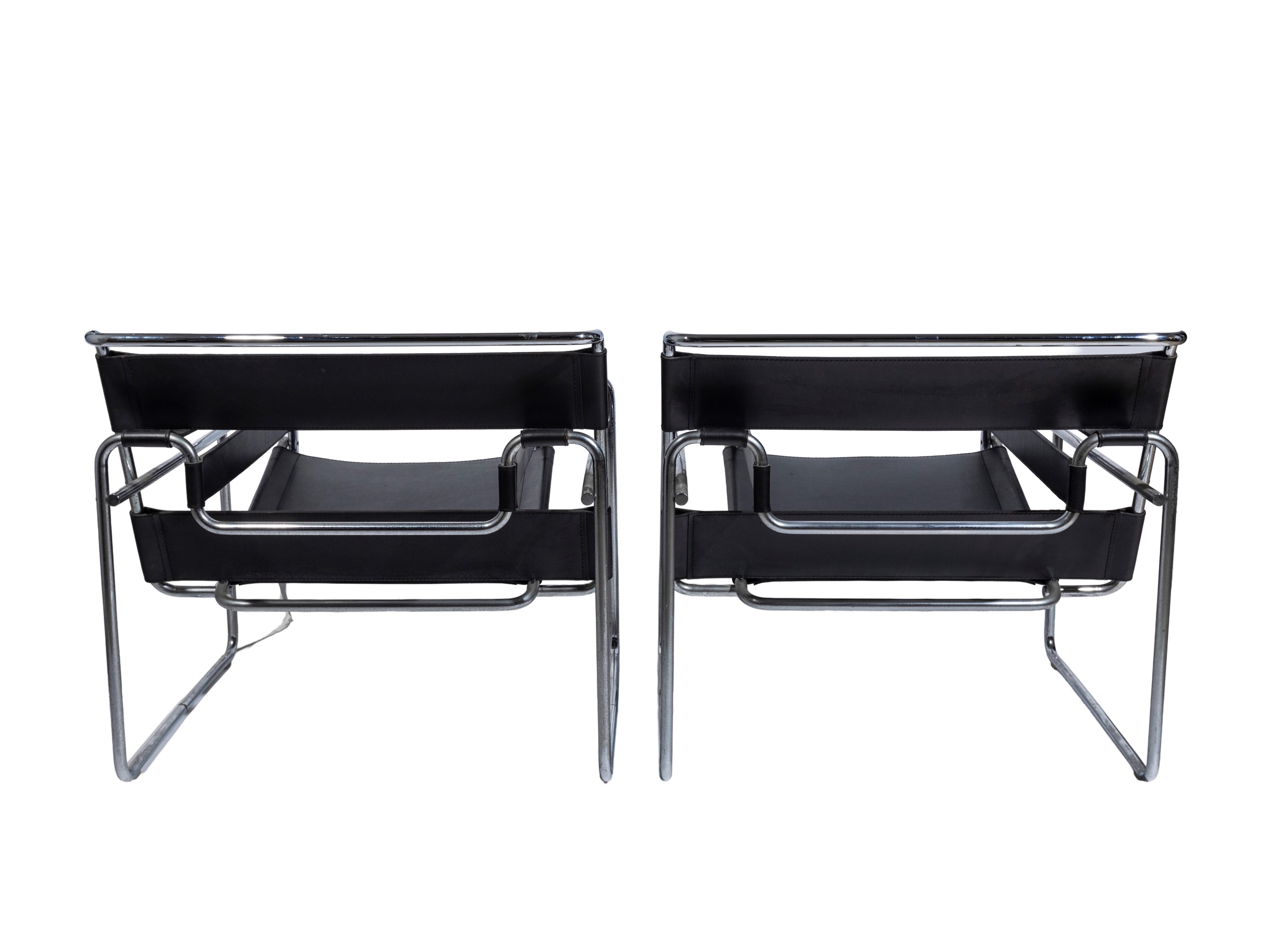Marcel Breuer - Coppia di poltrone modello B3 Wassily