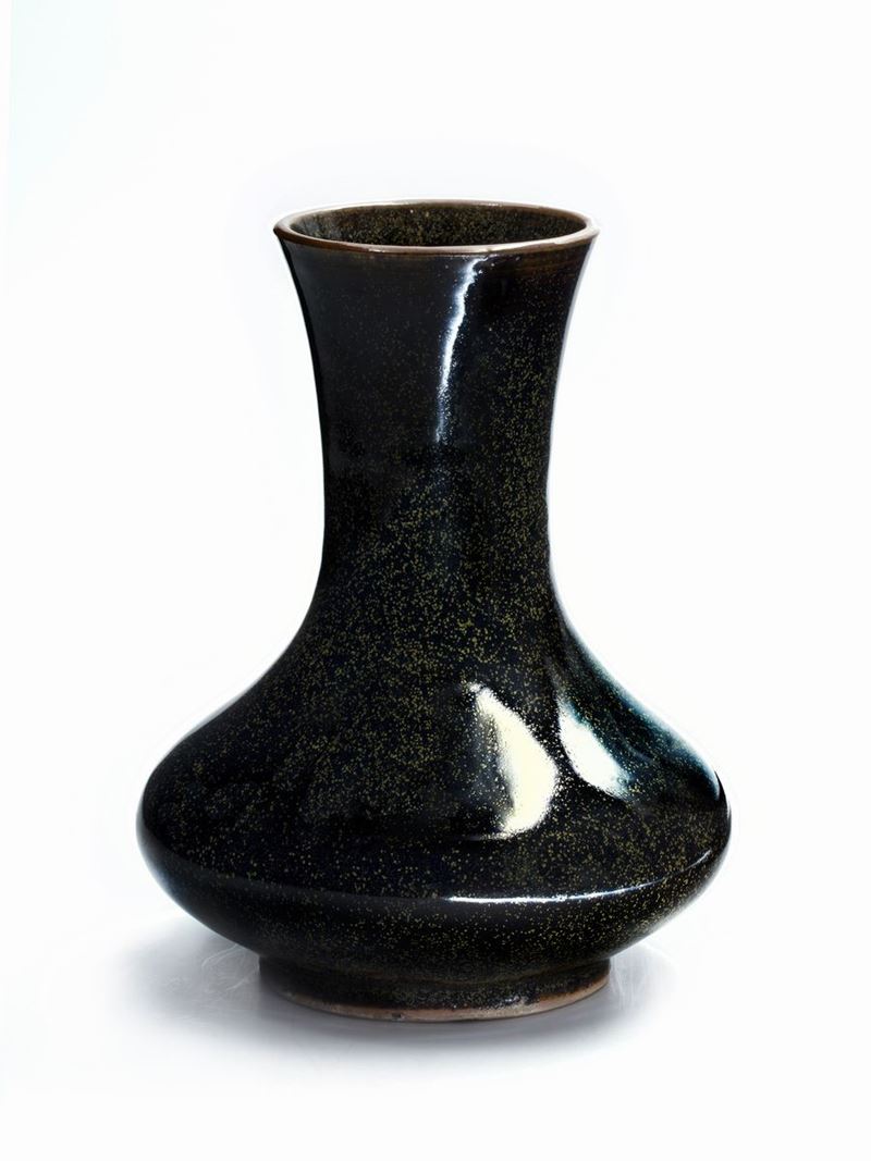 Vaso in porcellana 'Pelle di anguilla', Cina, inizio XX secolo