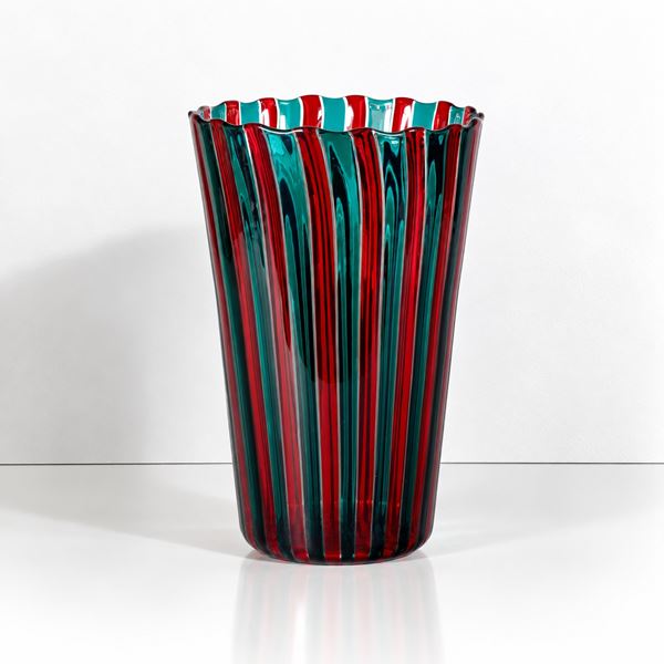 VENINI - "A CANNE" VASE
