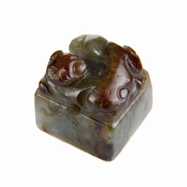 A CELADON JADE SEAL