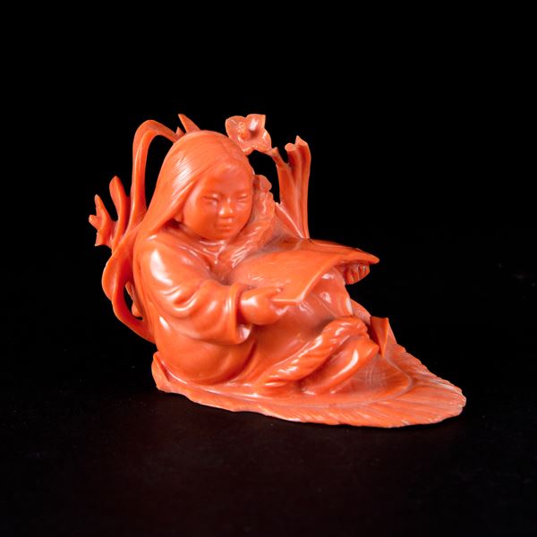 A CORAL CARVING
