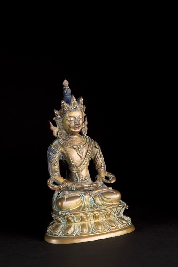 Boudha tibétain en bronze