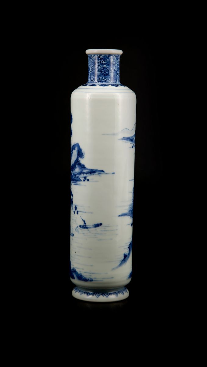 ° VASO IN PORCELLANA BIANCO E BLU