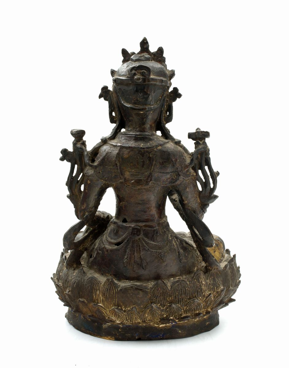 BUDDHA IN BRONZO DORATO