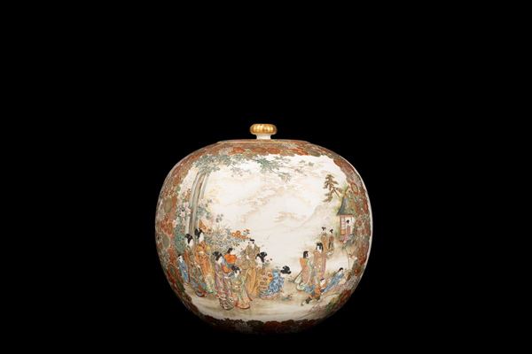 LARGE AND IMPORTANT SATSUMA JAR