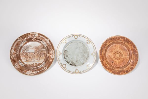 THREE PORCELAIN DISHES