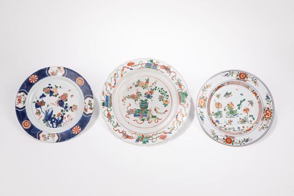THREE PORCELAIN DISHES