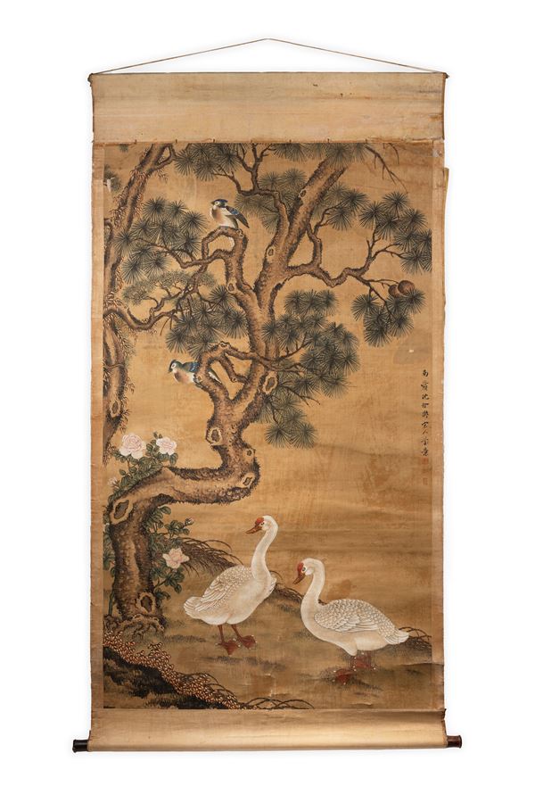  DIPINTO SU CARTA  (Cina, dinastia Qing, XIX secolo)  - Asta Fine Asian Art - Marco Polo Auctions - Asian Art Auctions Milano