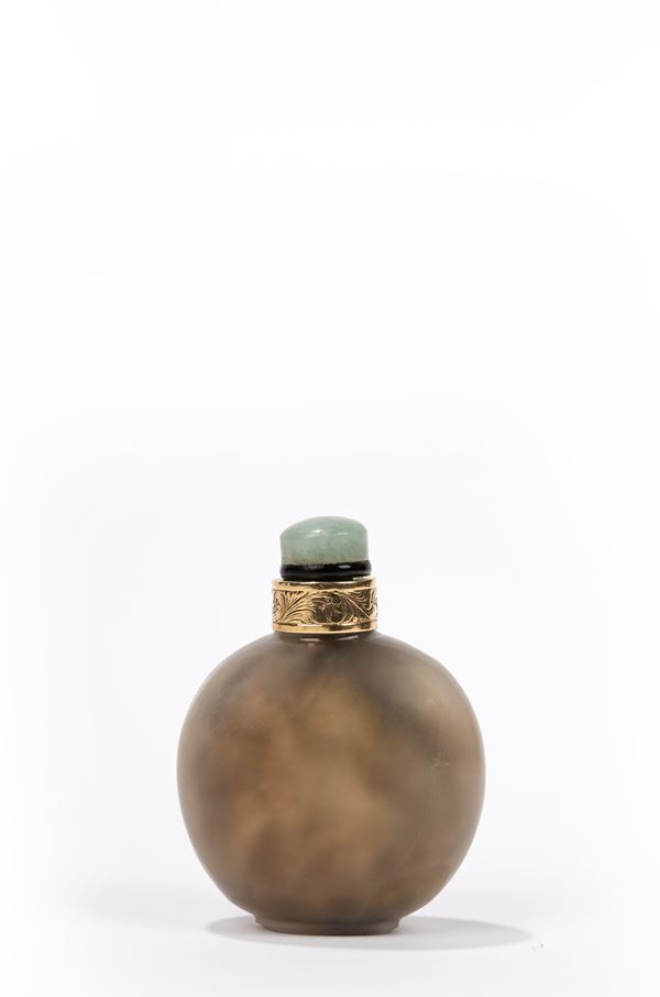 SNUFF BOTTLE IN AGATA E ORO