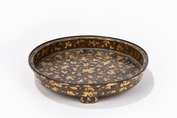 A RARE GILT-SPLASHED BRONZE INCENSE BURNER